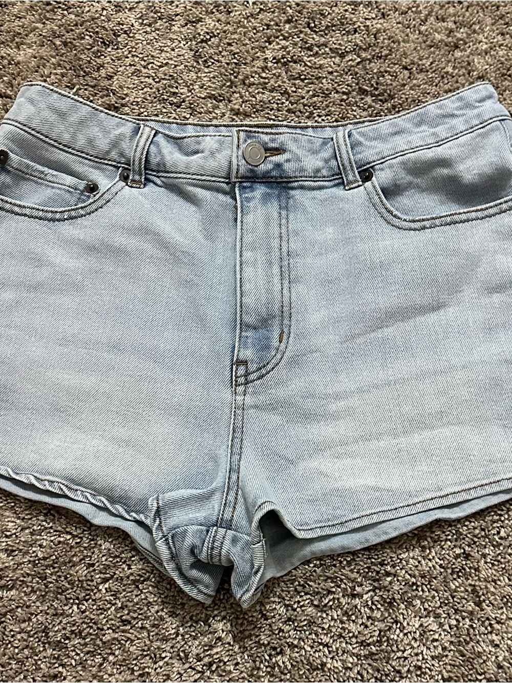 Florence Blue Denim Jean Shorts for Women